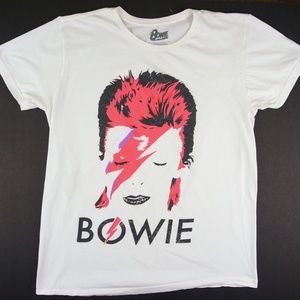 RARE David Bowie Ziggy Stardust Retro Style Tshirt